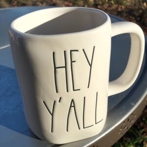 White Ceramic Mug with Text